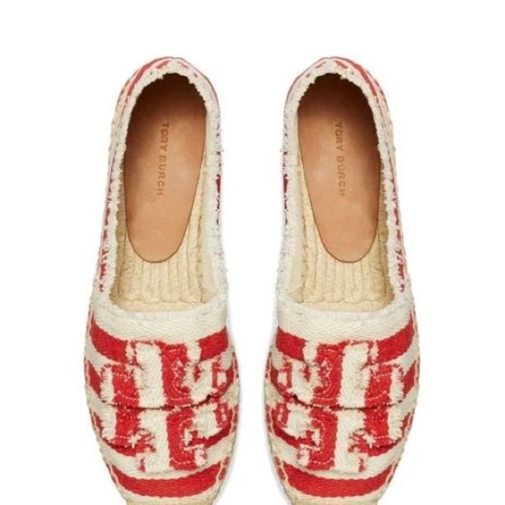 New! Tory Burch Frayed Espadrilles